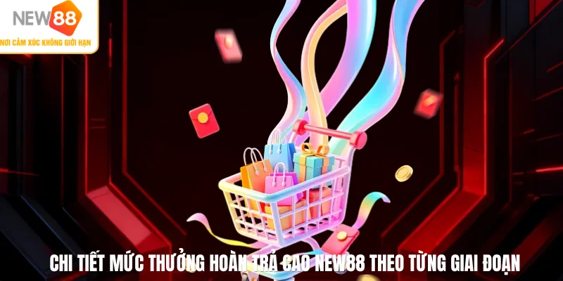 Chi tiết mức thưởng hoàn trả cao NEW88 theo từng giai đoạn