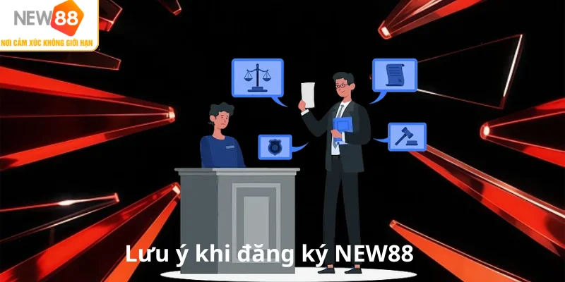 Lưu ý khi đăng ký NEW88